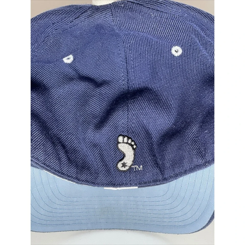 UNC Tar Heels Hat Navy Blue White Interlocking NC Logo Baseball Cap Mens